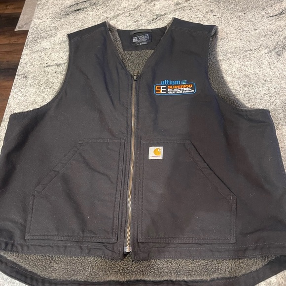 Carhartt Other - Black Carhartt lined Vest with Logo XL brand new